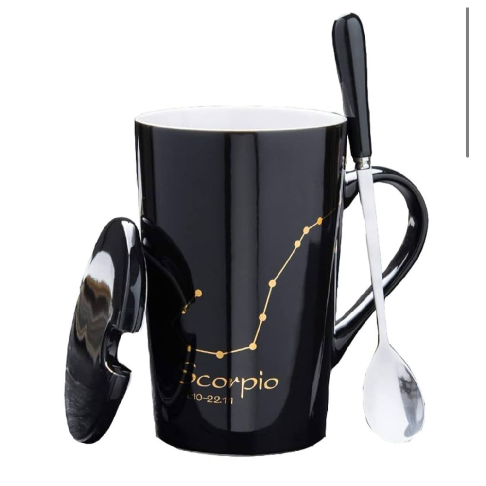 Set cadou cana ceramica, culoare Negru, Scorpion [1]