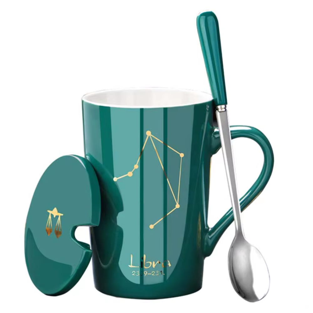 Set cadou cana ceramica, culoare Verde, Balanta [1]