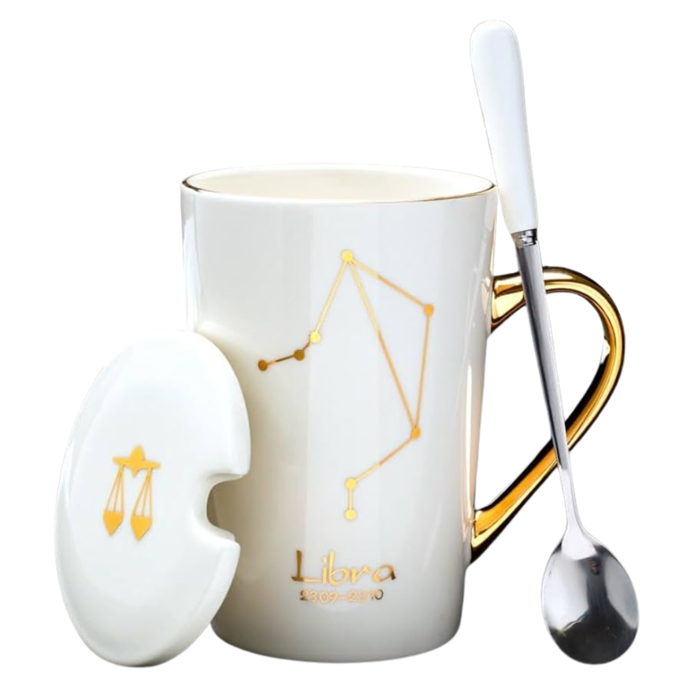 Set cadou cana ceramica, culoare Alb, Balanta [1]
