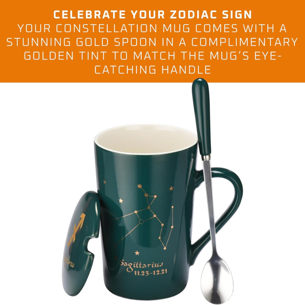 Set cadou cana ceramica, culoare Verde, Sagetator [5]