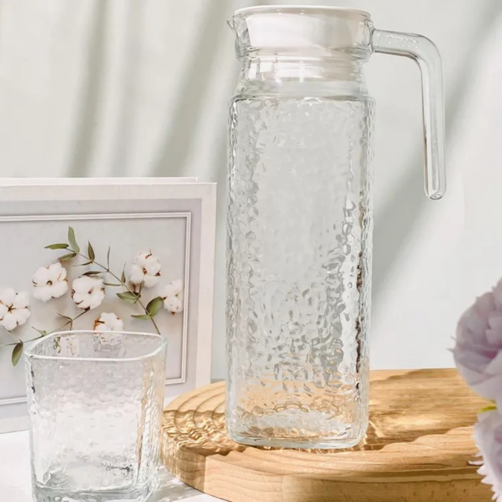 Set cană cu 6 pahare pentru apă, limonadă, băuturi răcoritoare [4]