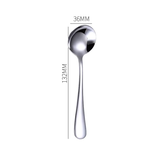 Set de tacamuri, 4 piese inox, Argintiu [3]