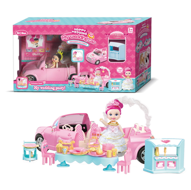 Set jucarie nunta cu papusa, masina si mobilier, Happy Wedding, 3+ ani [1]