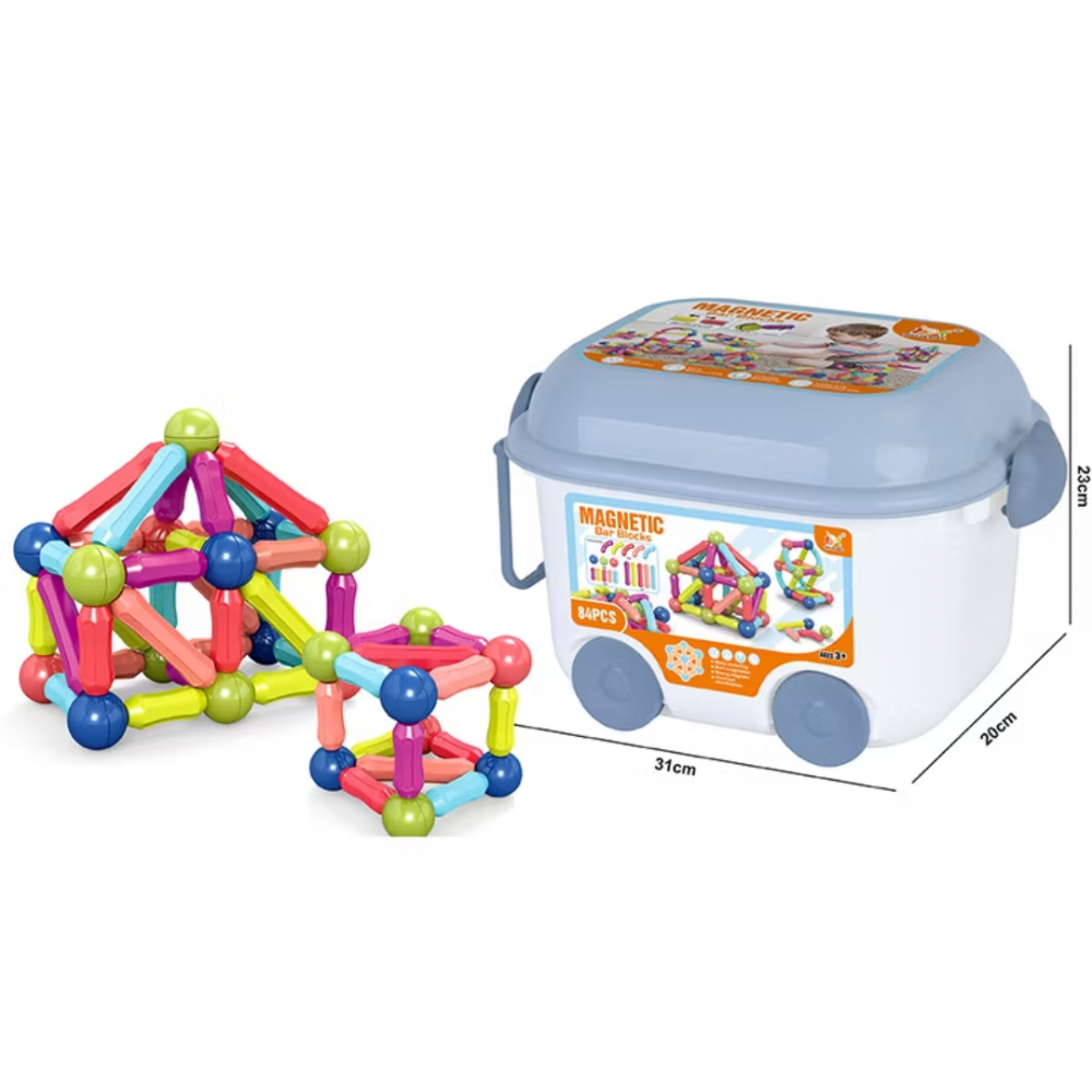 Set magnetic de construit cu 84 piese [8]
