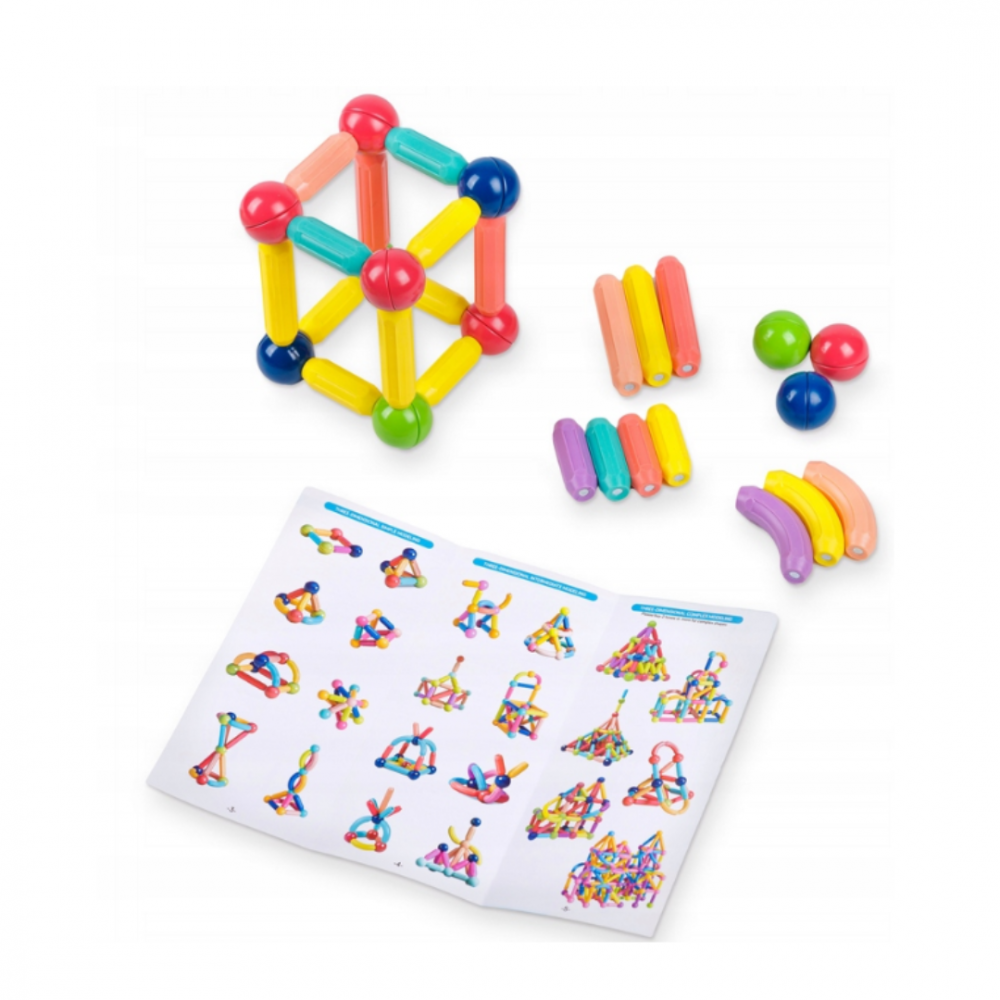 Set magnetic de construit cu 84 piese [2]
