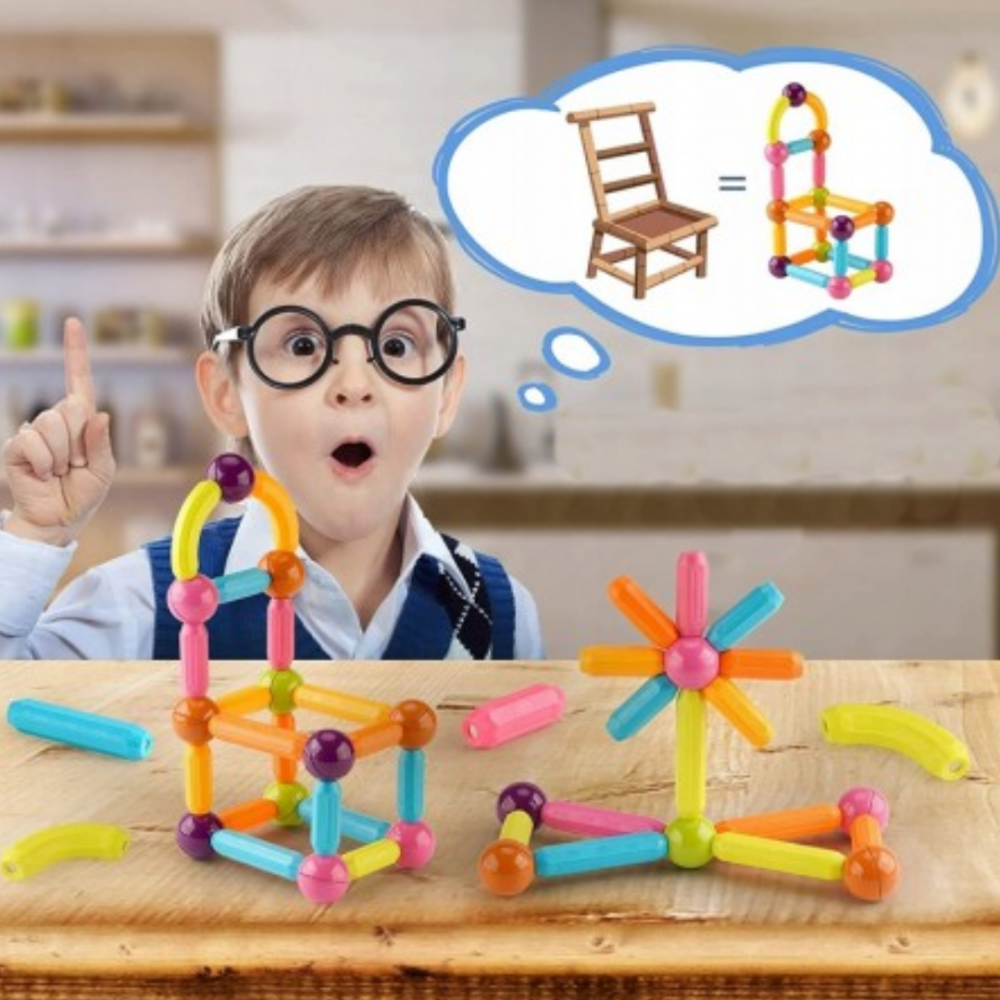 Set magnetic de construit cu 84 piese [4]
