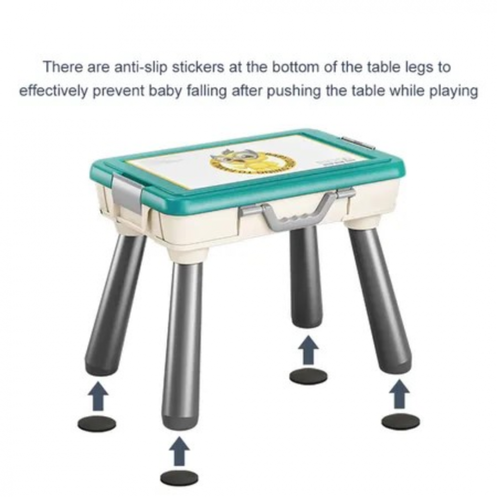 Set masă și scaun pentru copii cu spațiu de depozitare și fructe/legume [4]