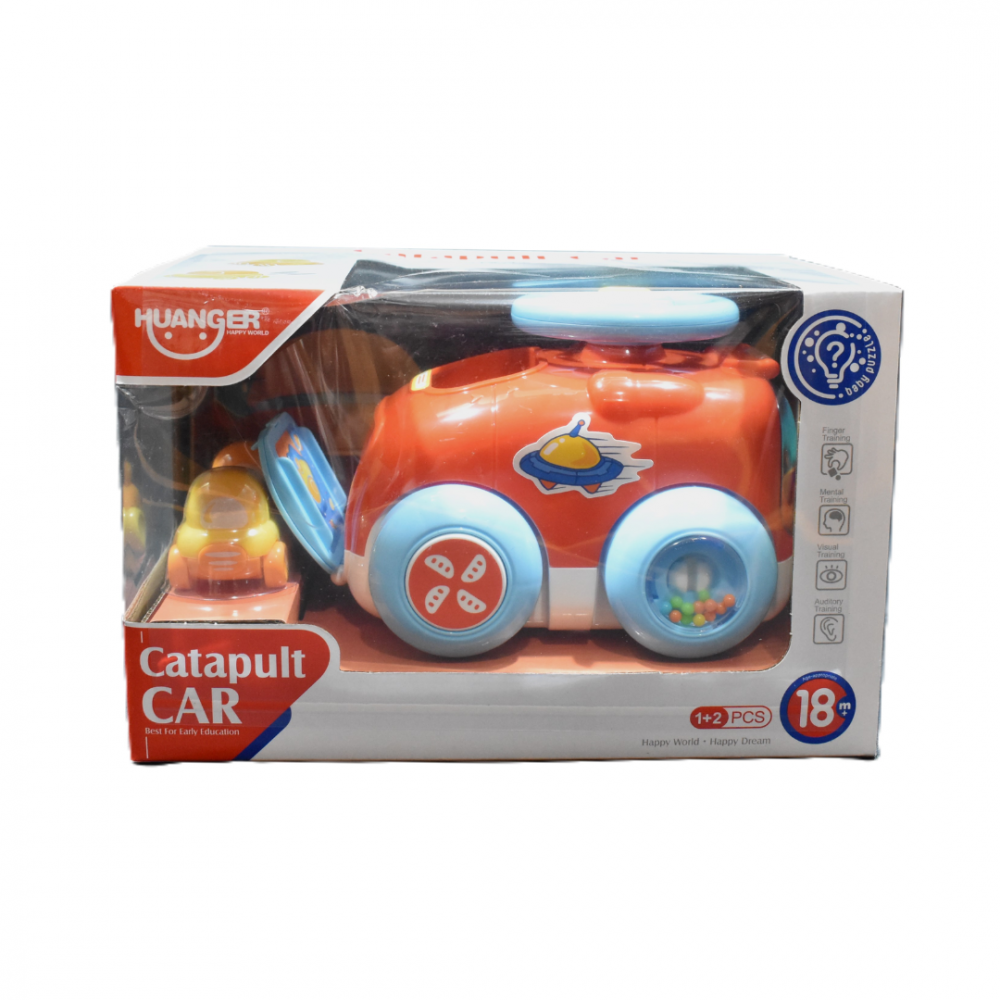 Set mașină cu spațiu interior depozitare și 2 mașinuțe cu catapultă [8]