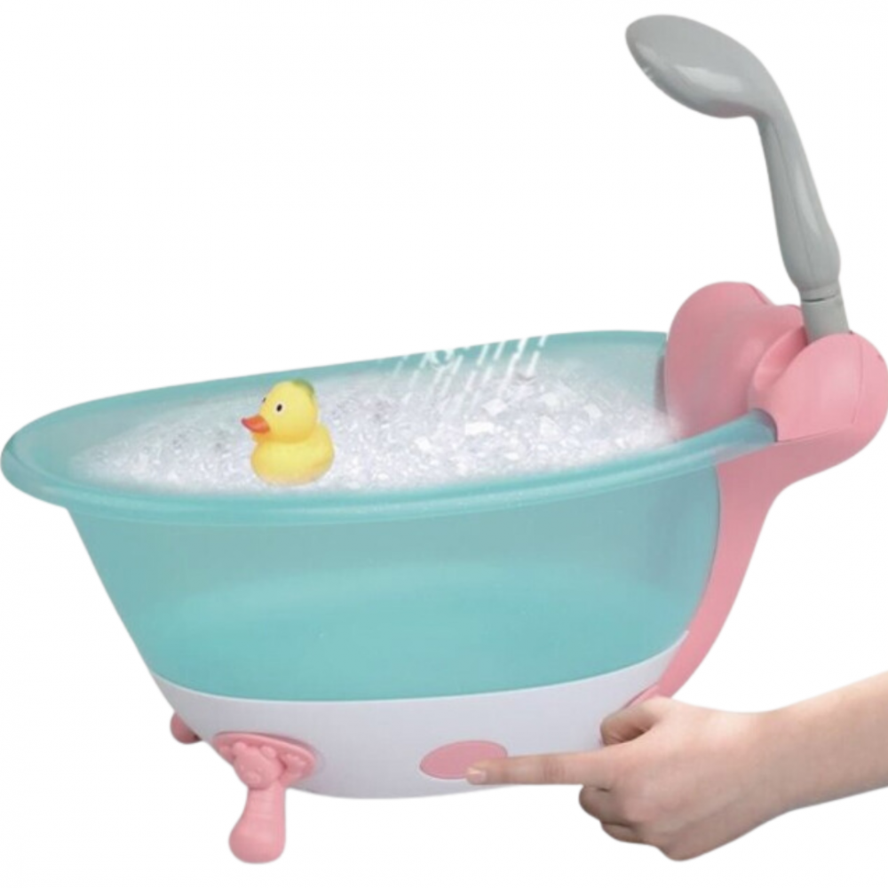 Set păpușă bebeluș 35 cm cu cădiță și accesorii de baie pentru copii [8]