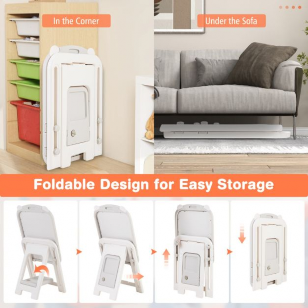 Set scaun și tablă pentru scris și desen, model Ursuleț [9]