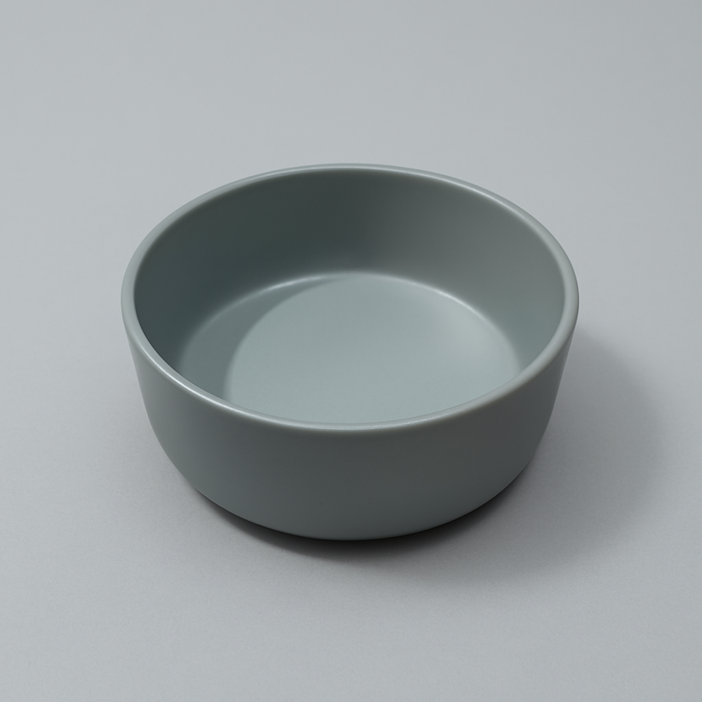 Set veselă 12 piese, ceramică, gri deschis, pentru 4 persoane, design modern [5]