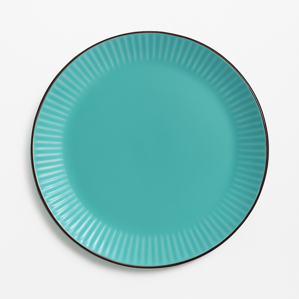 Set vesela 16 piese pentru 4 persoane, Ceramica, design modern, culoare Turquoise [7]