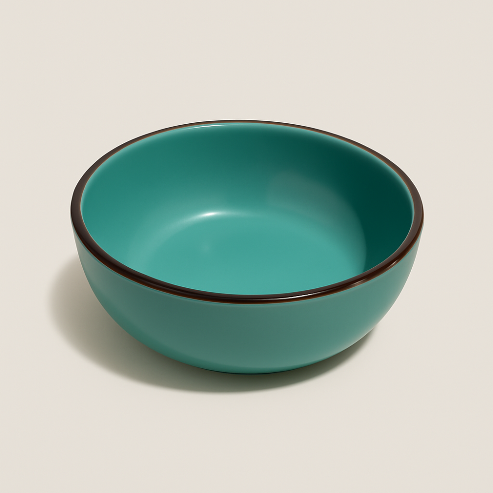 Set vesela 16 piese pentru 4 persoane, Ceramica, design modern, culoare Turquoise [6]