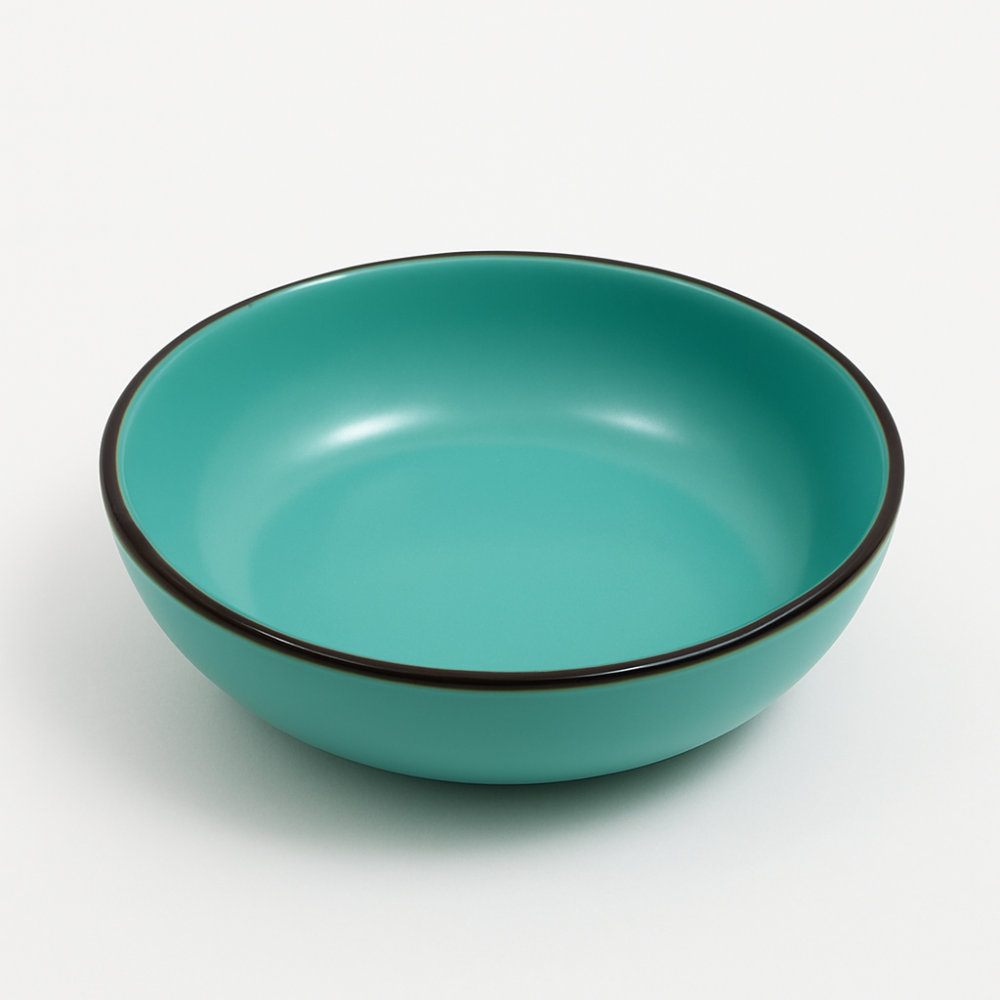 Set vesela 16 piese pentru 4 persoane, Ceramica, design modern, culoare Turquoise [5]