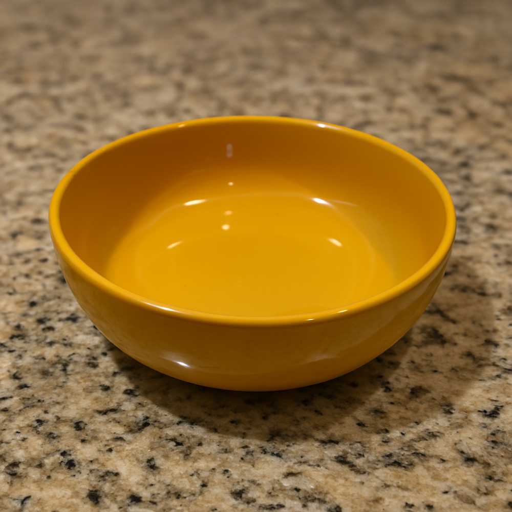 Set vesela 18 piese, pentru 6 persoane, Ceramica, design modern, culoare Galben [7]