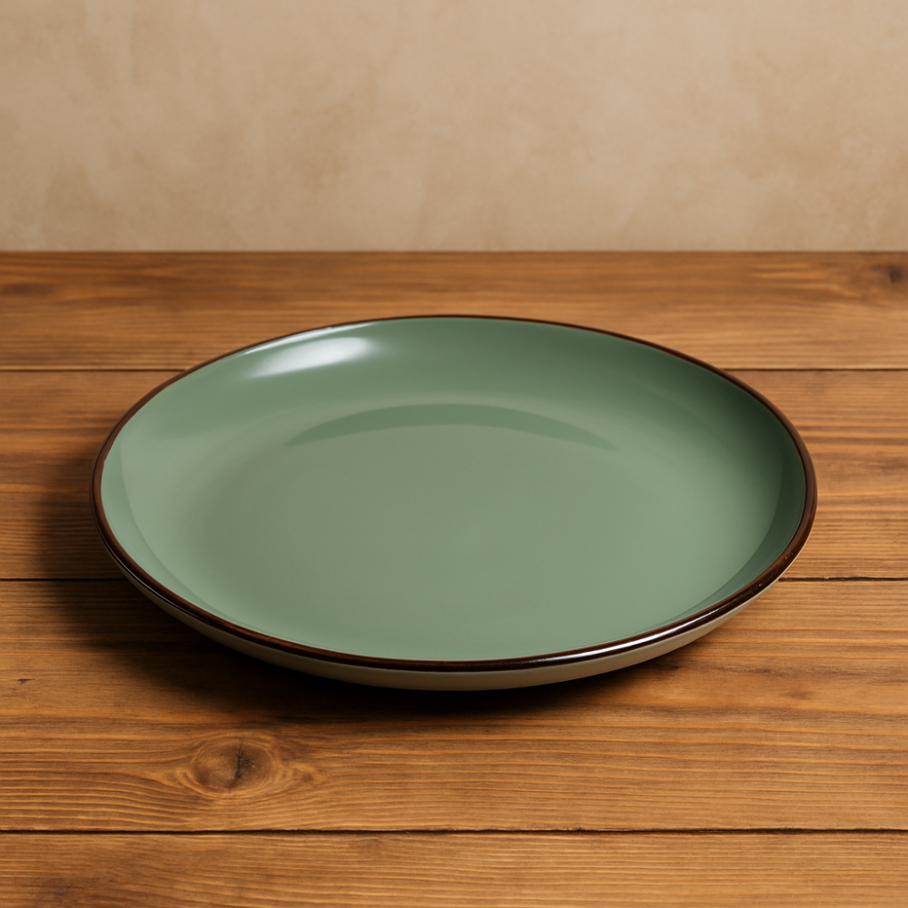 Set vesela 18 piese, pentru 6 persoane, Ceramica, design modern, culoare Verde [5]