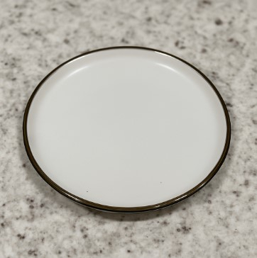 Set vesela ceramica 16 piese, Alb cu margine argintie, 26.5x20cm farfurie, 20cm bol pentru supa [4]