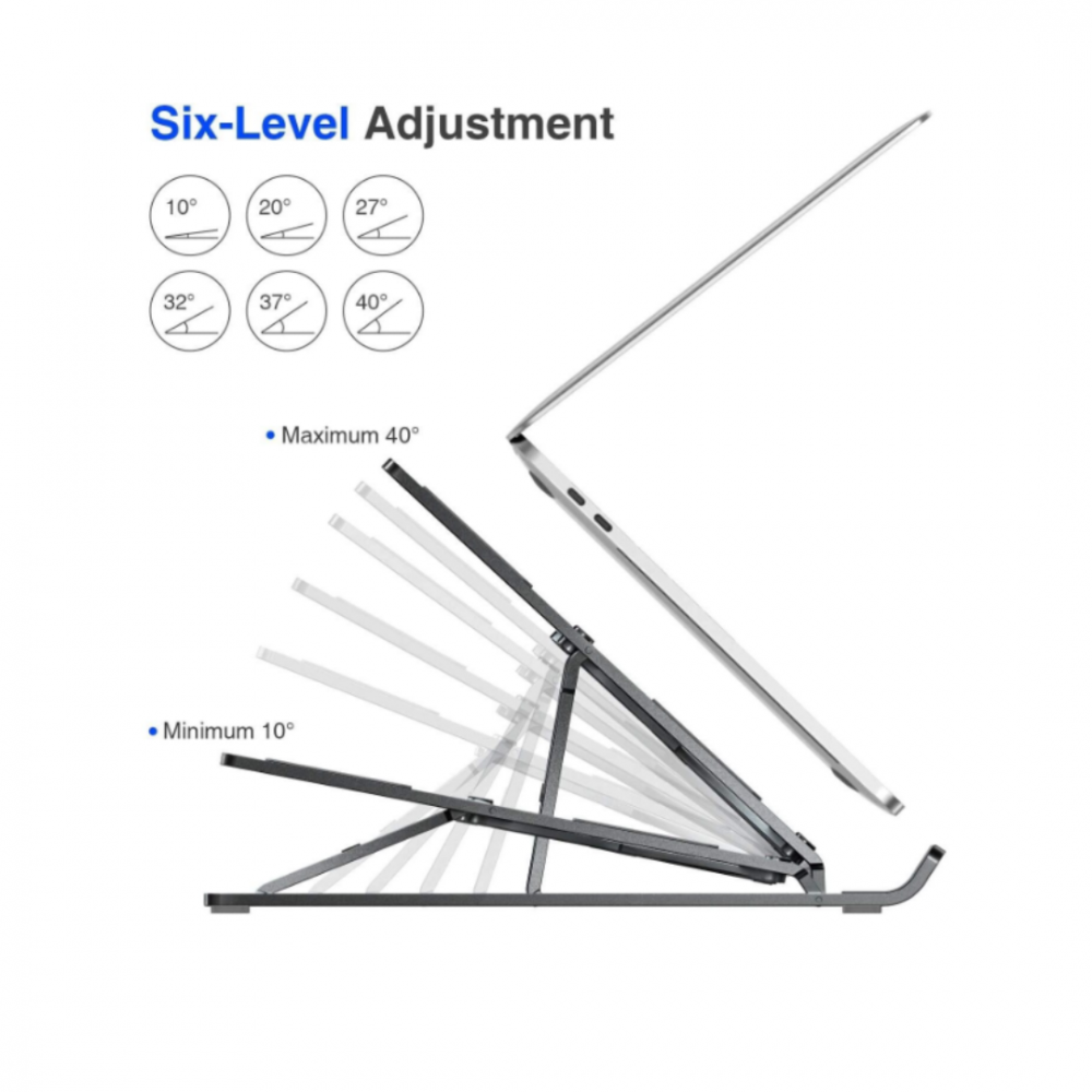 Suport laptop reglabil, argintiu [3]