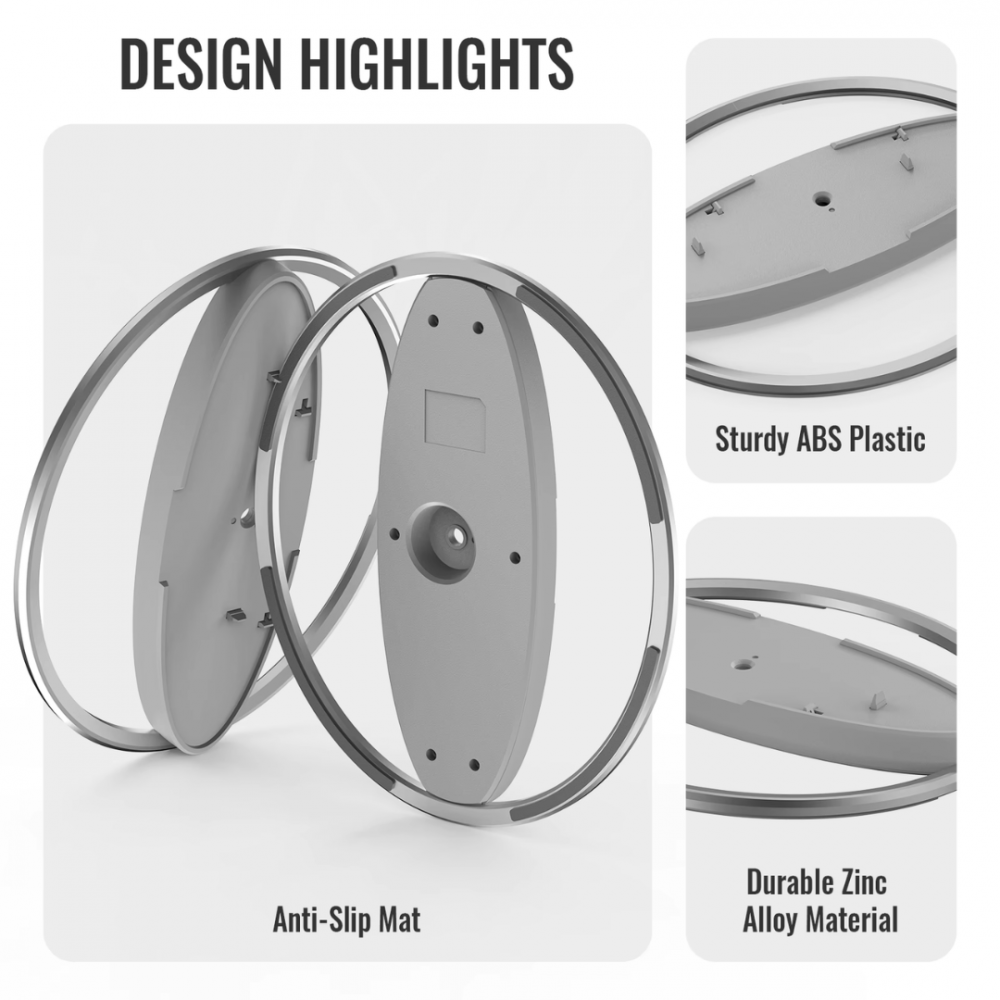 Stand vertical pentru PS5/PS5 Slim/PS5 Pro,  usor de instalat, stabil, Gri [5]