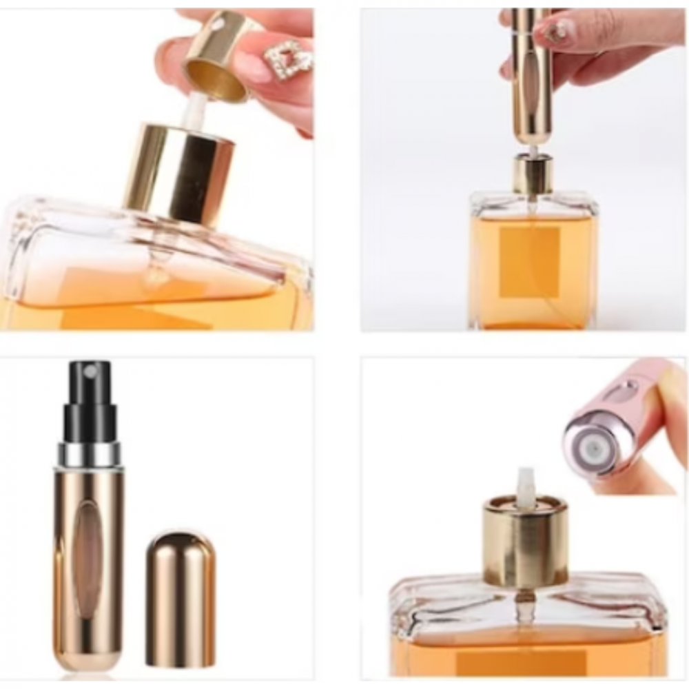 Sticlă reîncărcabilă pentru parfum, 5ml, Auriu [4]