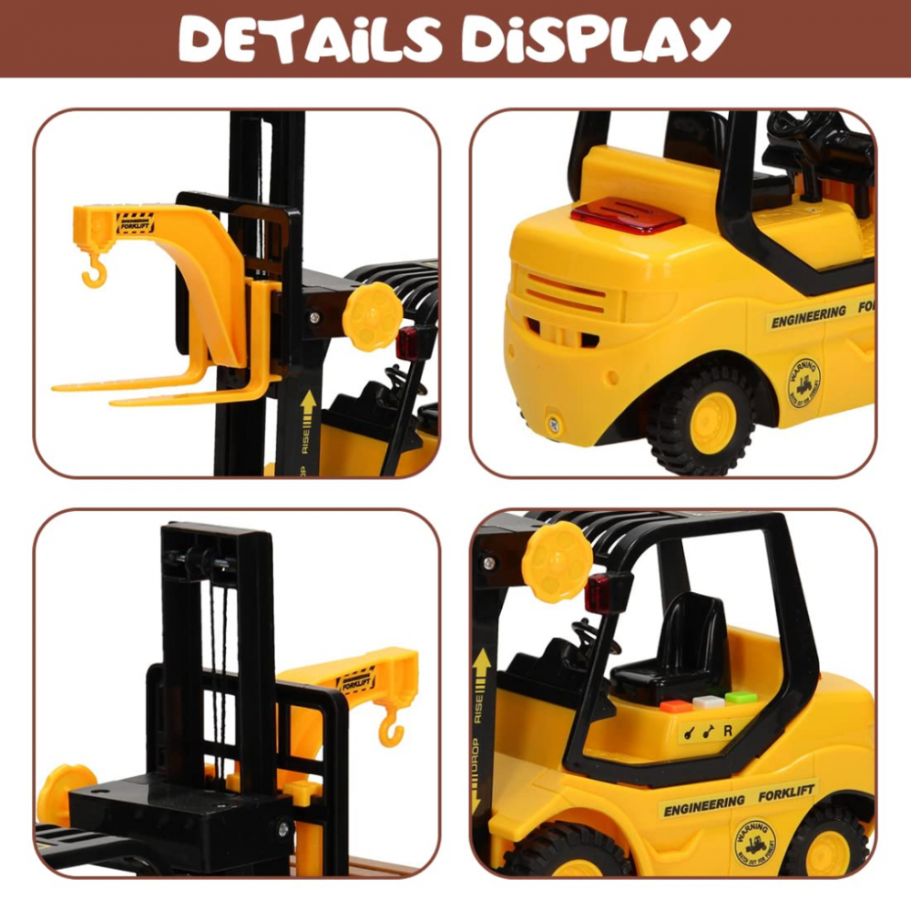 Stivuitor cu remorcă încărcată cu butoaie, scară 1:16 [7]