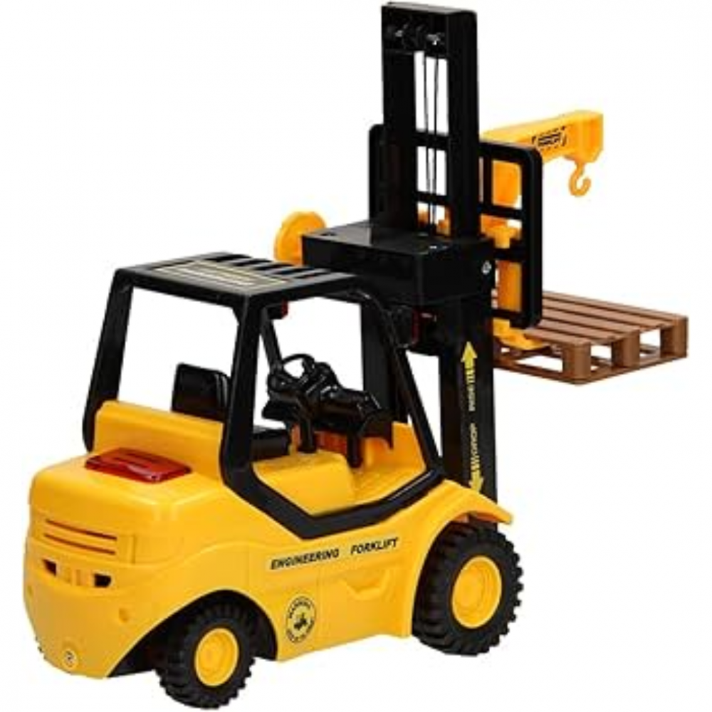 Stivuitor cu remorcă încărcată cu butoaie, scară 1:16 [5]