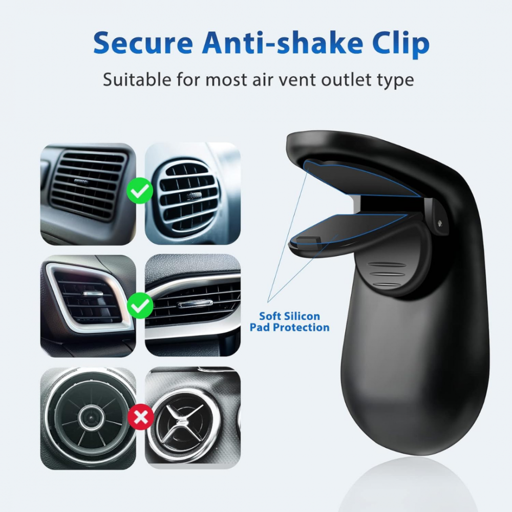 Suport auto magnetic pentru telefon, cu prindere în grilă [3]