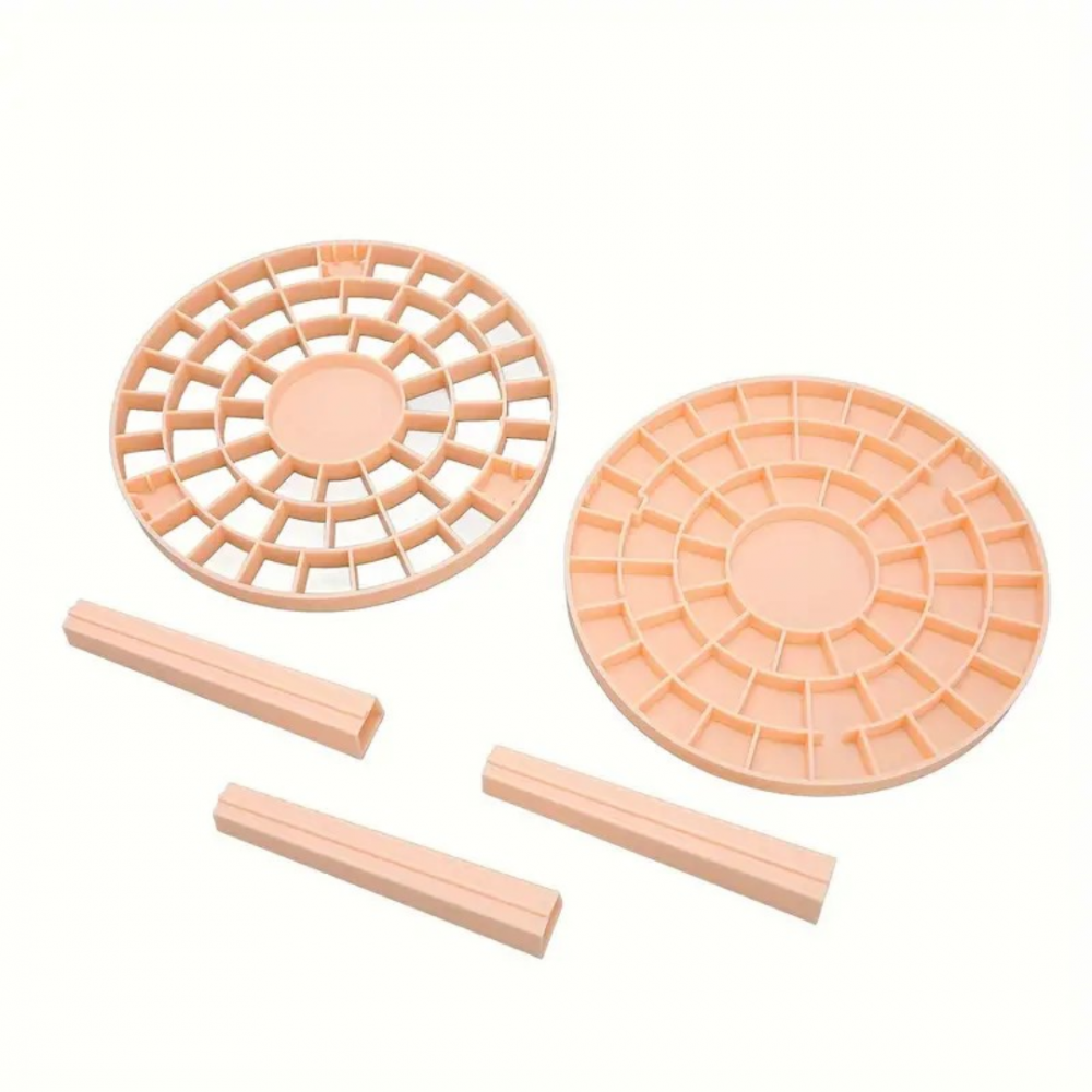 Suport de 49 pensule cosmetice, Roz [6]