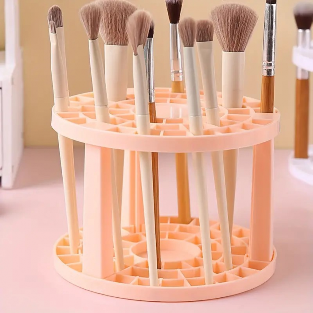 Suport de 49 pensule cosmetice, Roz [8]