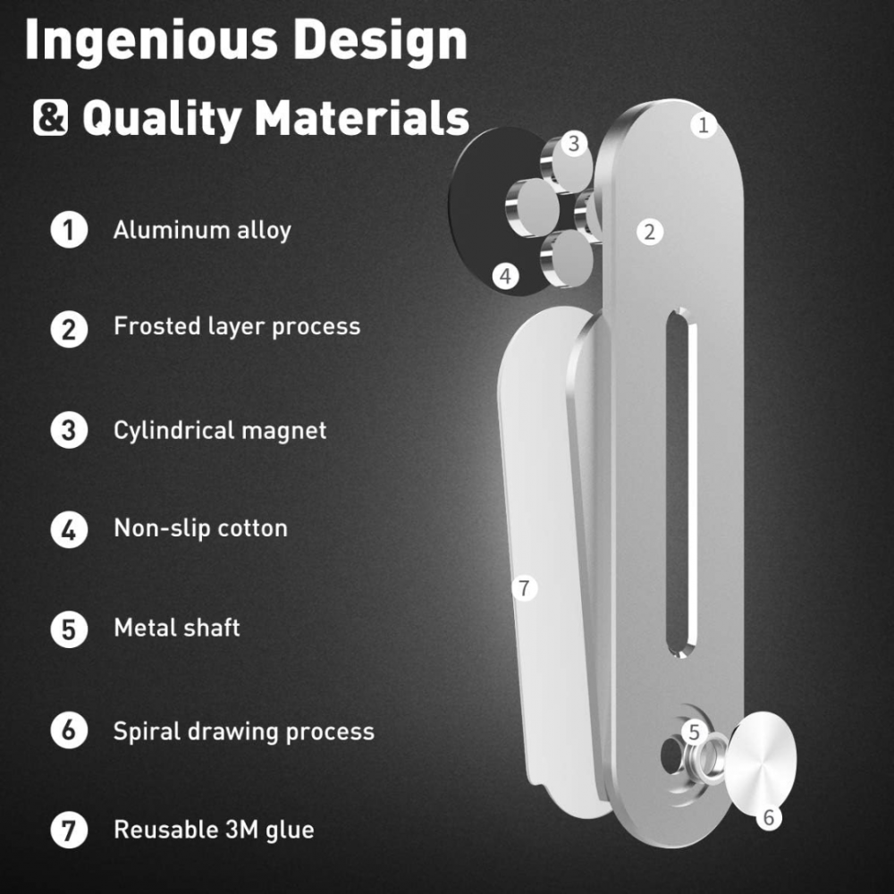 Suport magnetic telefon pentru laptop [6]