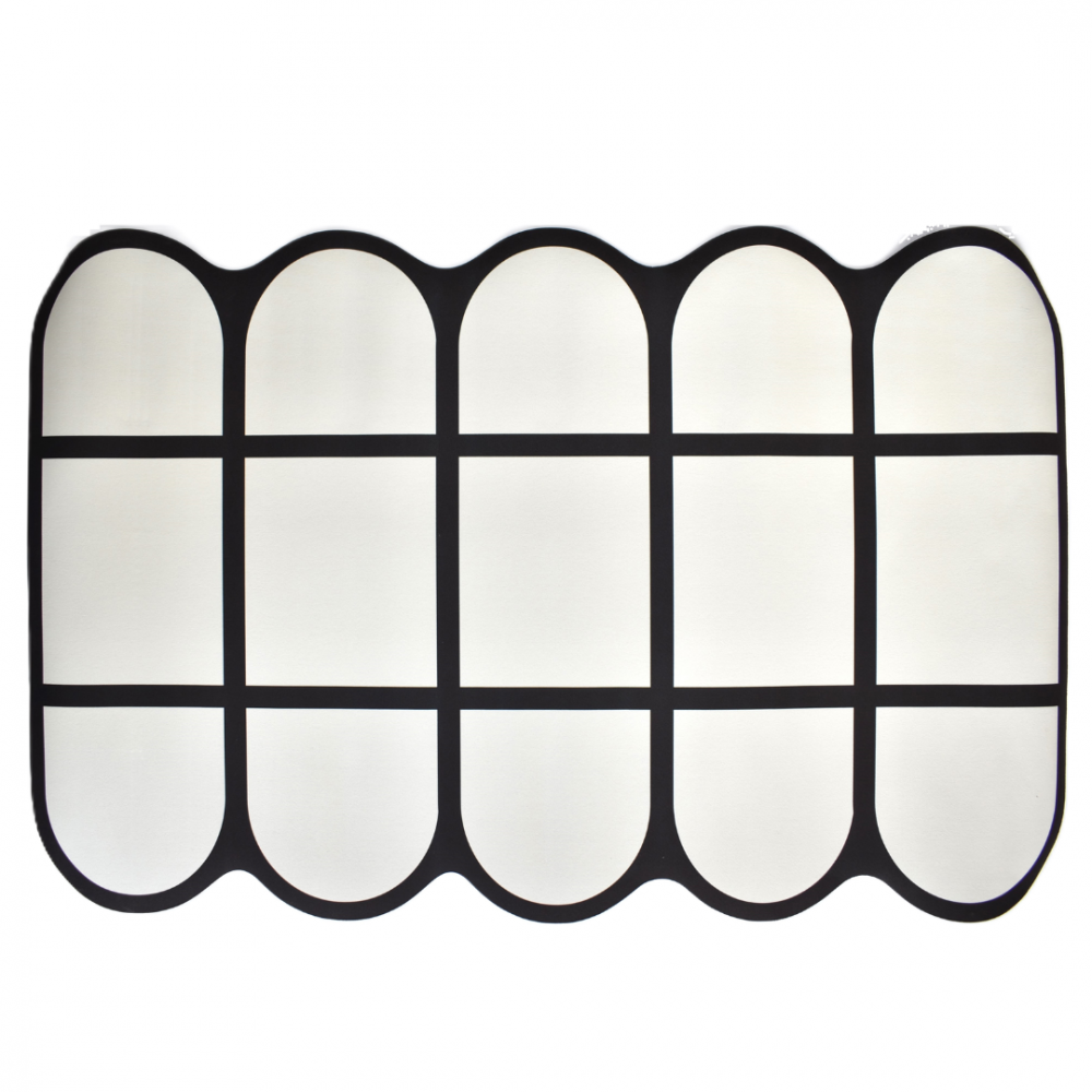 Covoraș antiderapant absorbant pentru baie/bucătărie, model geometric [1]