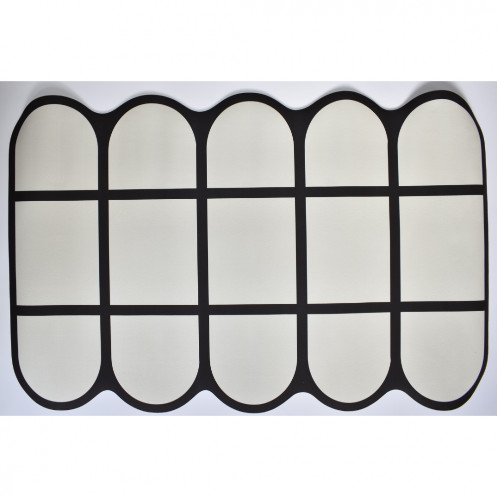 Covoraș antiderapant absorbant pentru baie/bucătărie, model geometric [5]