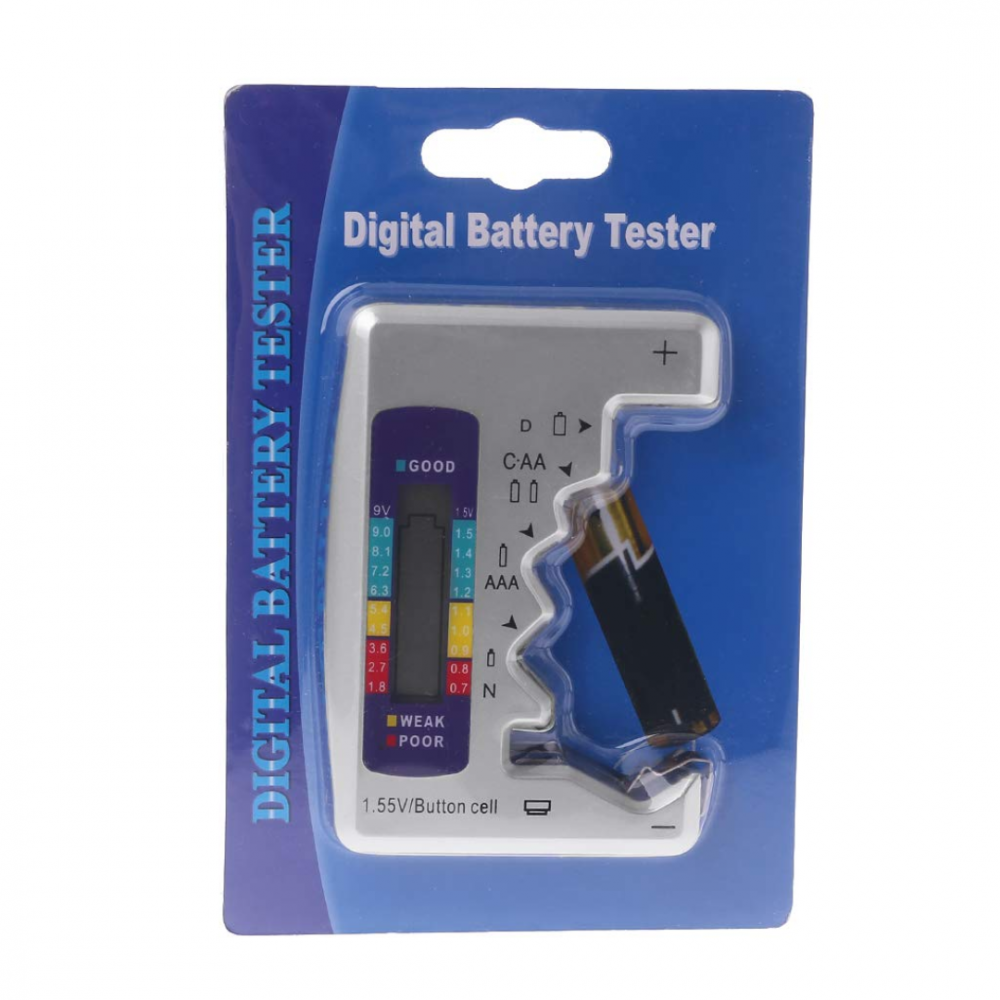 Tester digital universal pentru baterii, gri [8]