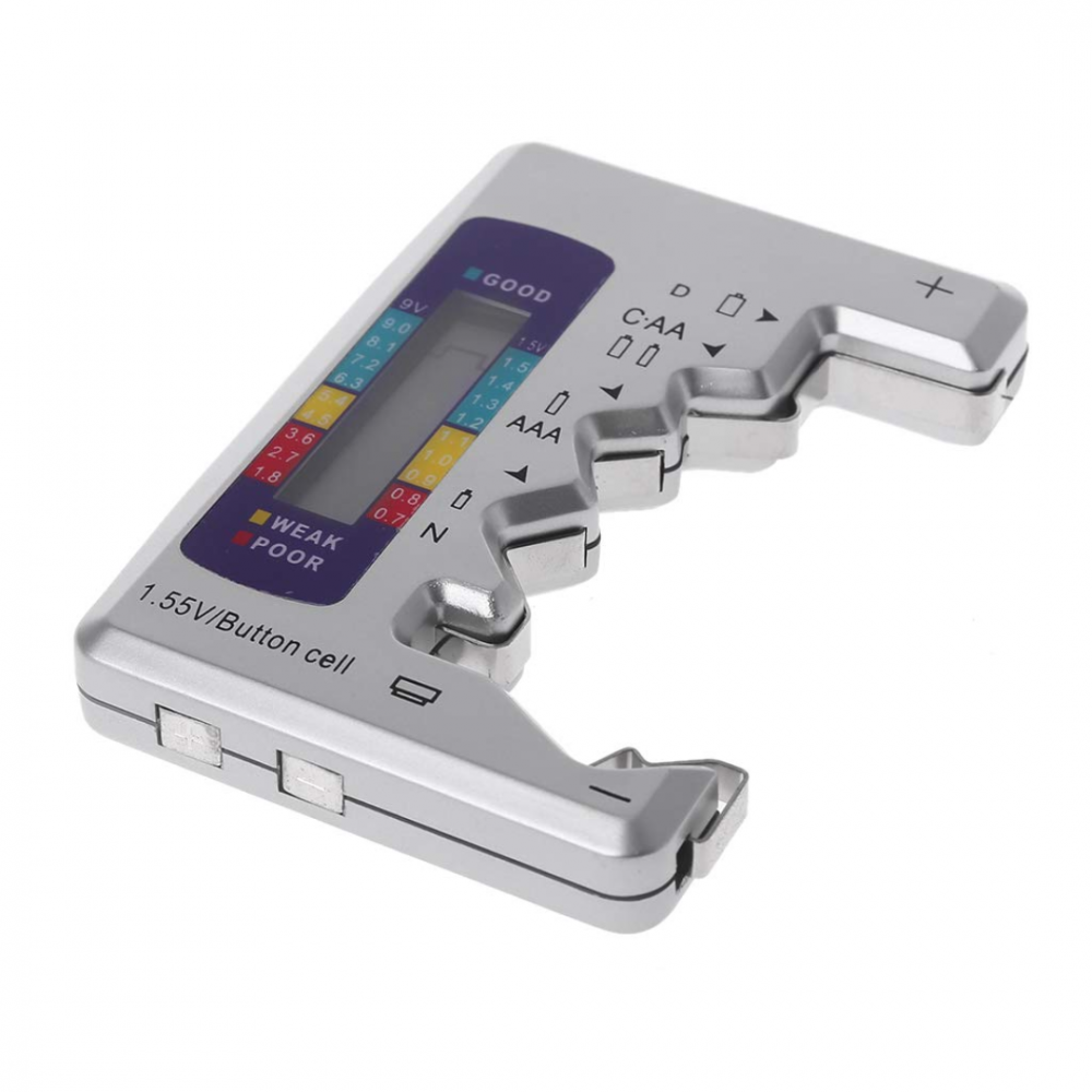 Tester digital universal pentru baterii, gri [7]