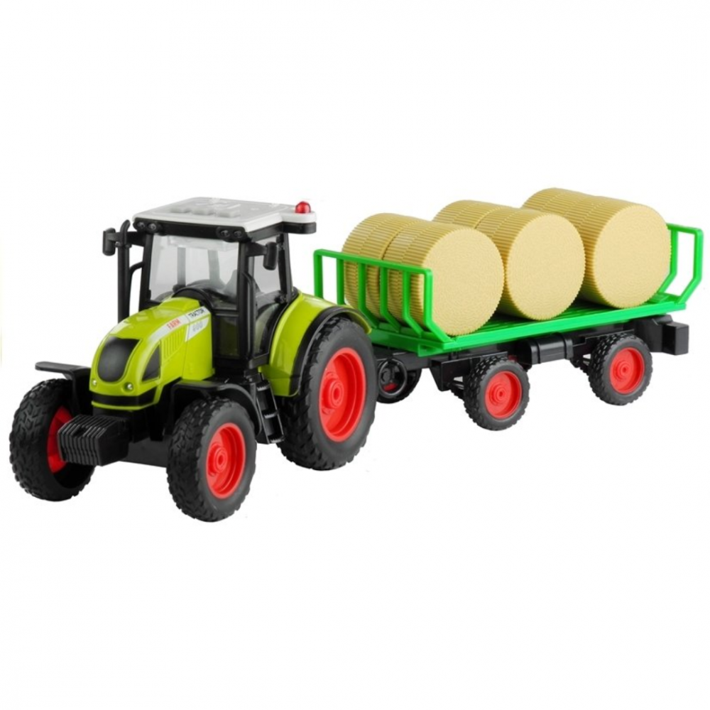 Tractor cu remorcă transport baloți, cu sunete și lumini, scară 1:16 [4]
