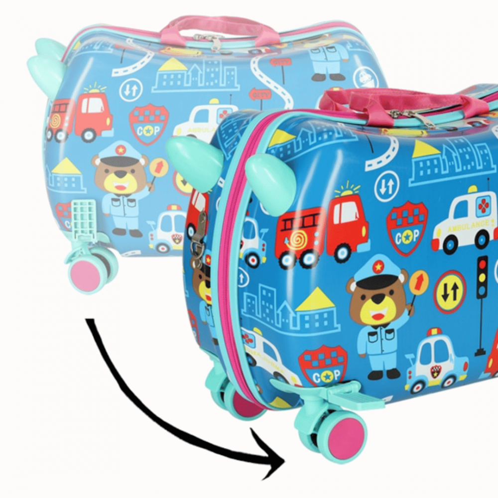 Troler ride-on cu 4 roți, model rutier [5]