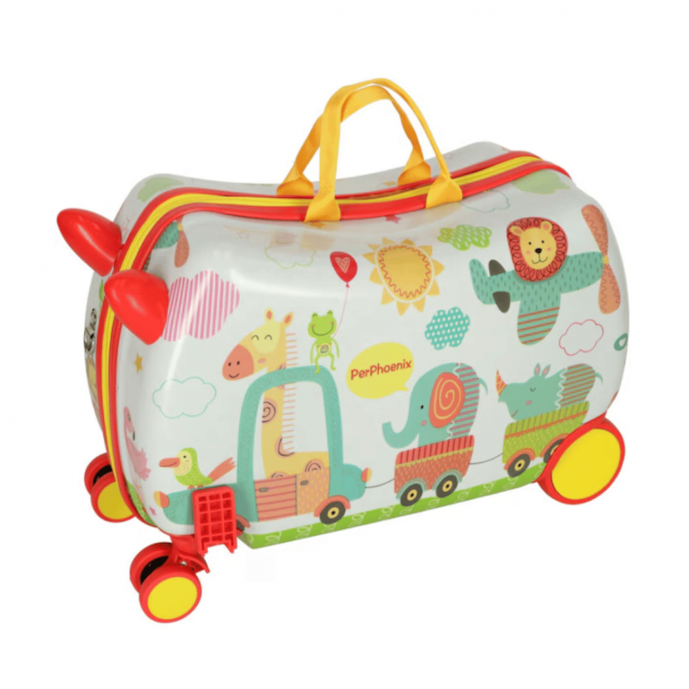 Troler ride-on cu 4 roți, model zoo [4]