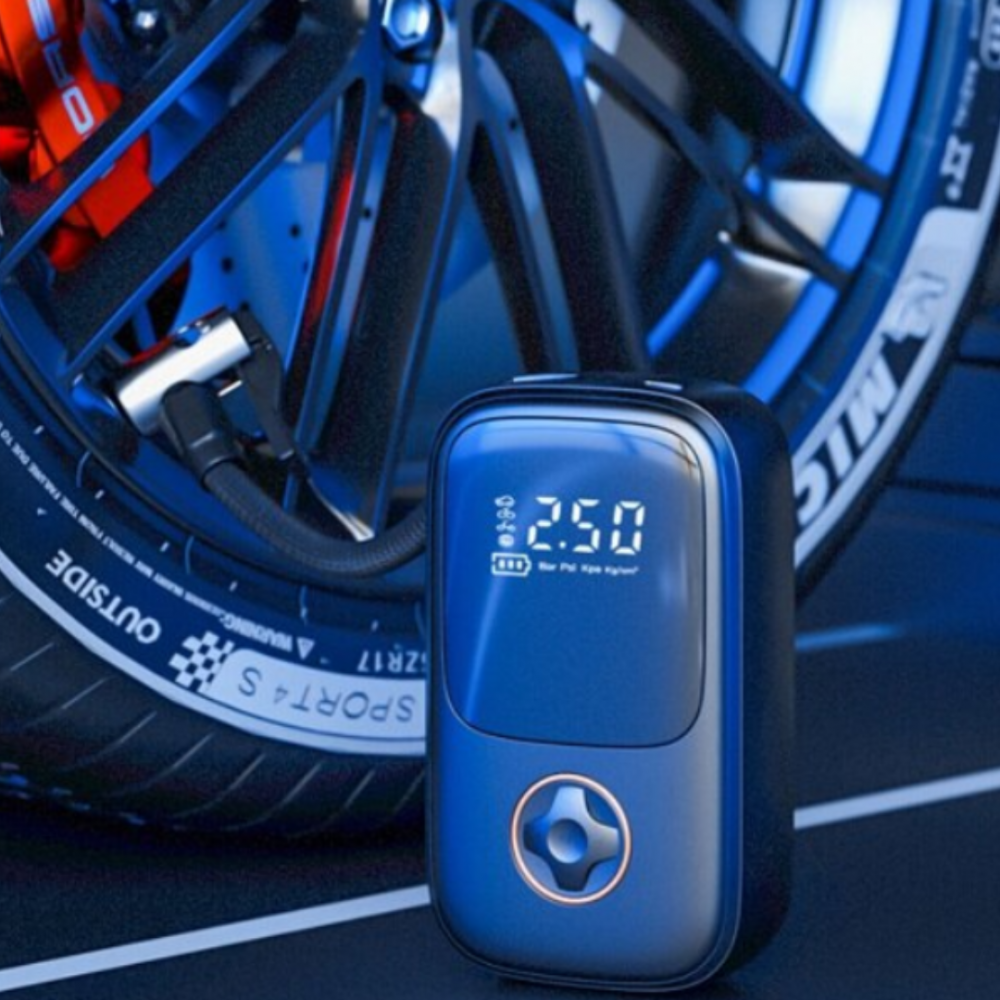 Compresor auto portabil, negru [3]