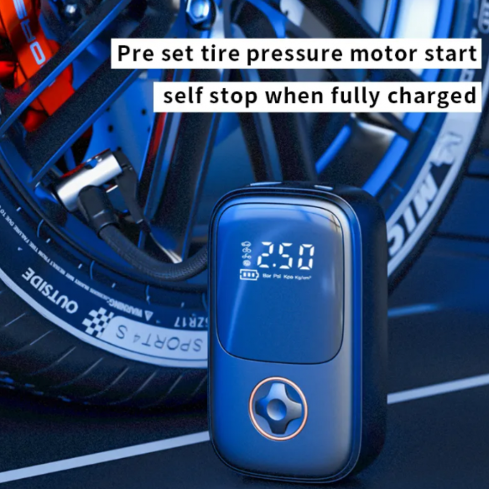 Compresor auto portabil, negru [2]