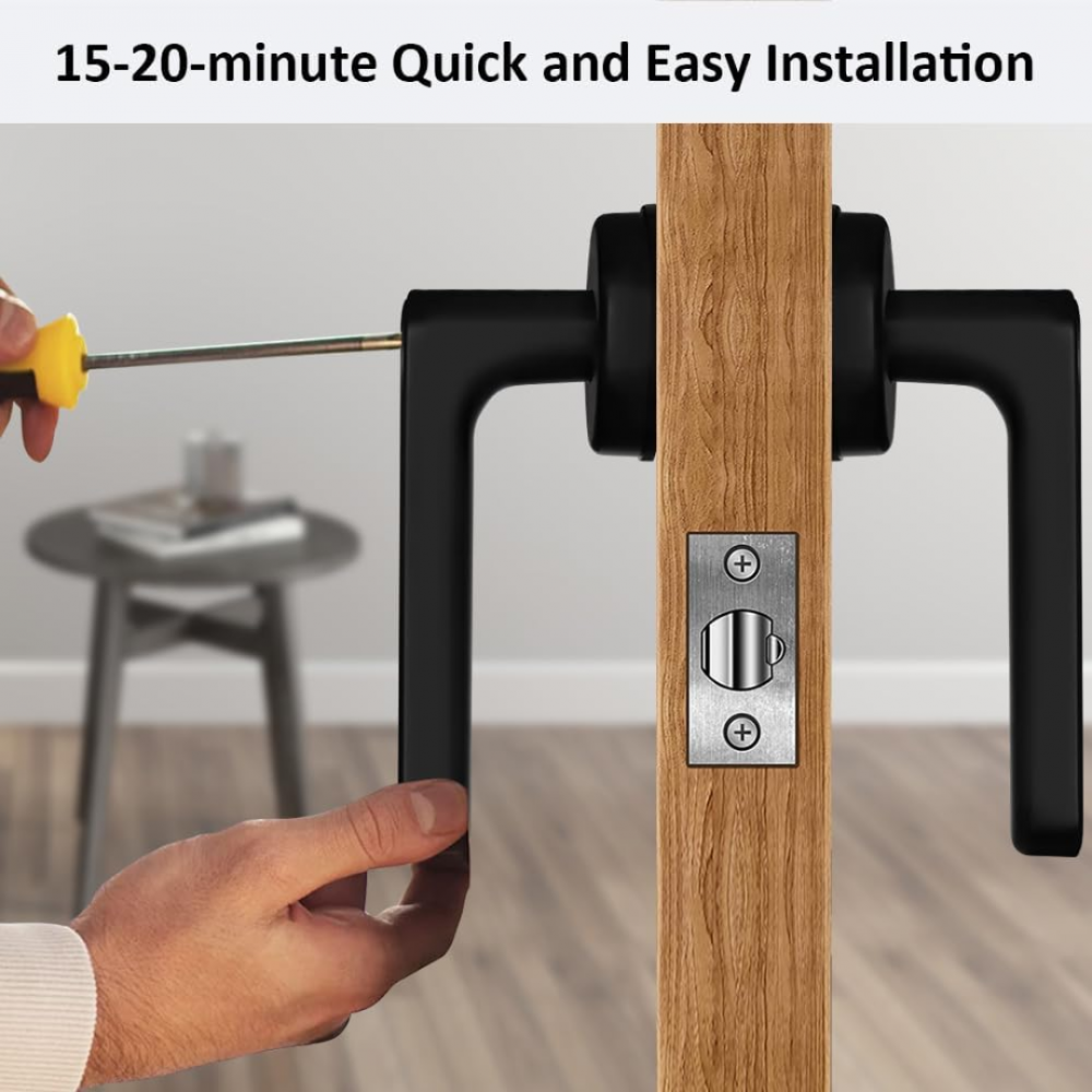 Yală digitală smart cu amprentă și cod PIN, pentru locuință/hotel [7]