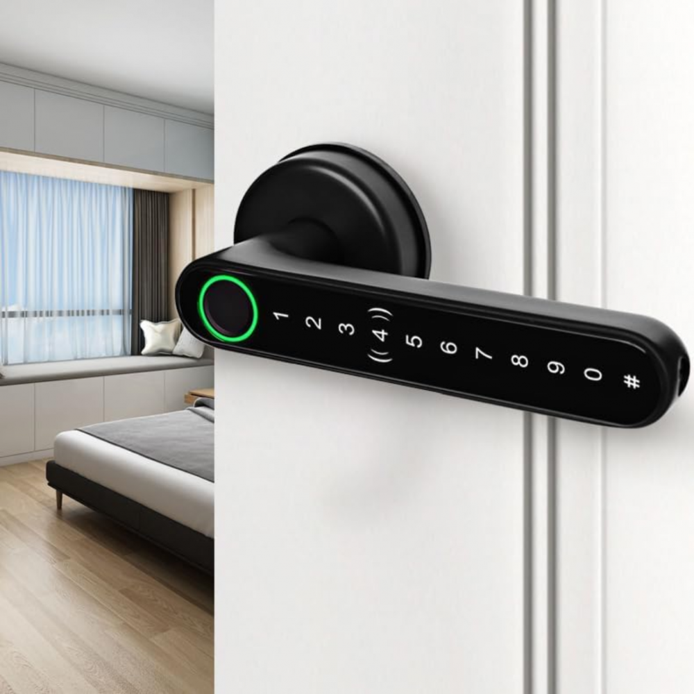 Yală digitală smart cu amprentă și cod PIN, pentru locuință/hotel [11]