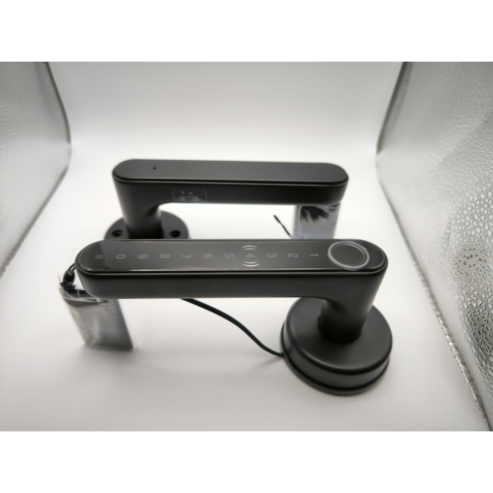 Yală digitală smart cu amprentă și cod PIN, pentru locuință/hotel [12]