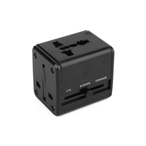 Adaptor priză călătorie universal (EU/UK/US/AU) cu 2 porturi USB [4]