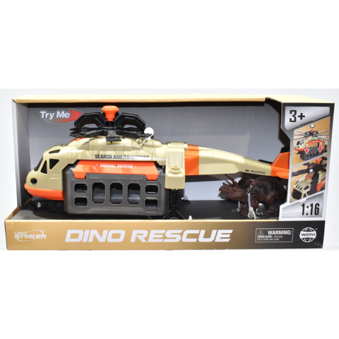 Elicopter de salvare animale sălbatice cu figurină rinocer [6]