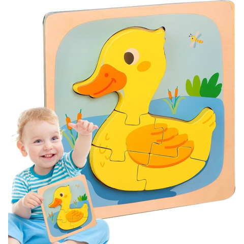 Puzzle 3D din lemn, model rățușcă [1]