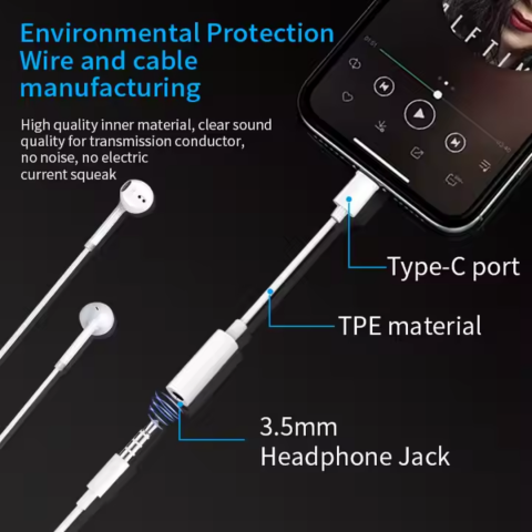 Adaptor USB Type-C la Jack 3.5mm [3]