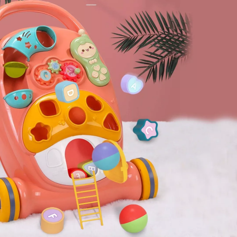 Antepremergător 2 în 1 pentru copii, Roz Piersică [1]