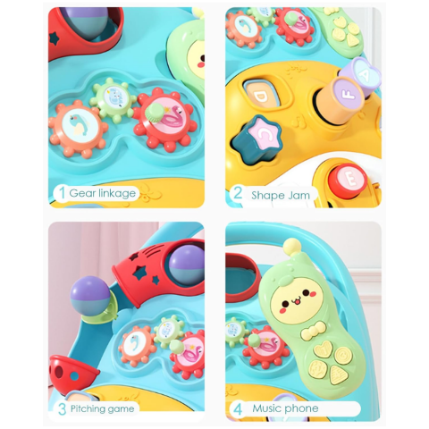 Antepremergător 2 în 1 pentru copii, Turcoaz [4]