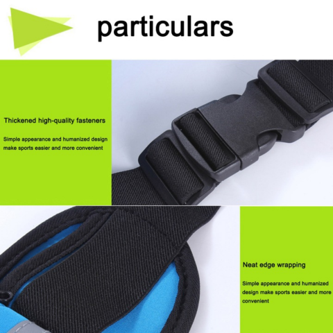 Centură alergare tip borsetă, bleu [3]