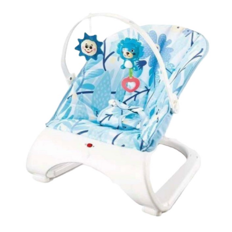Jucării educative - Balansoar și scaun 3 în 1 pentru bebeluși și copii, Bleu